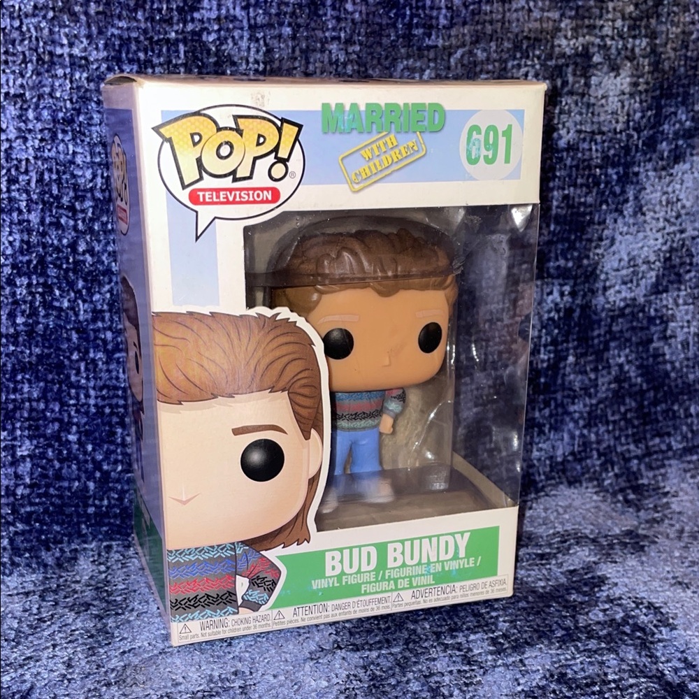 NIB Funko Pop Bud Bundy with Brown Hair & Multicolored Sweater